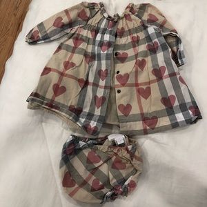 Burberry cotton dress with bloomers